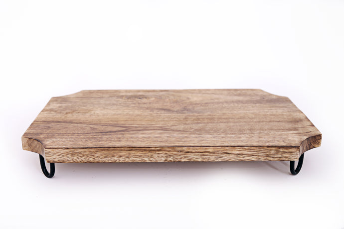 WOODEN TRAY WITH LEGS