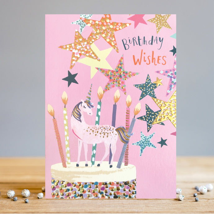 BIRTHDAY WISHES UNICORN CARD