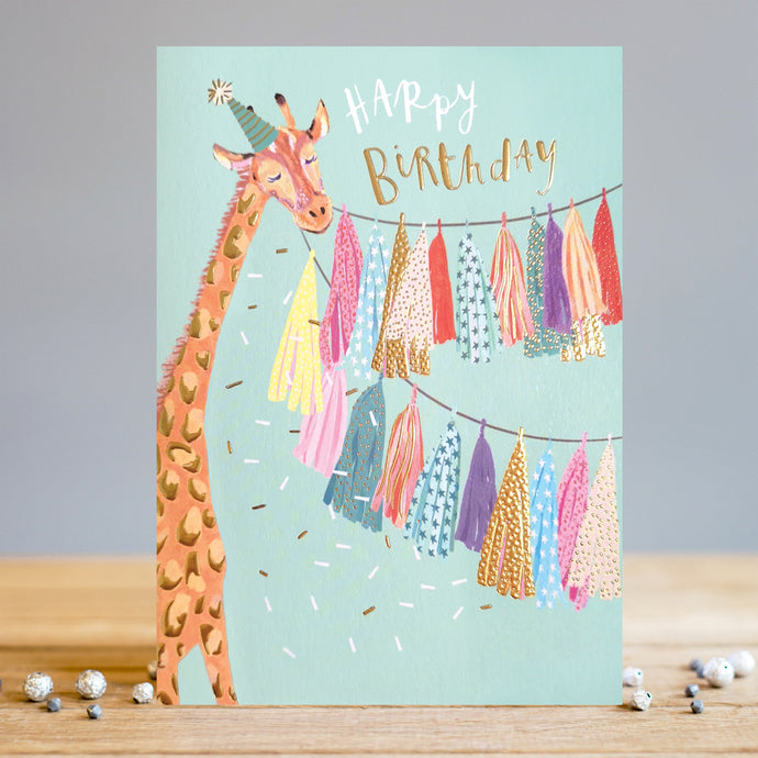 HAPPY BIRTHDAY GIRAFFE CARD