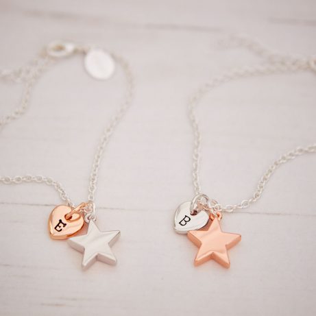HEART INITIAL CHARMS