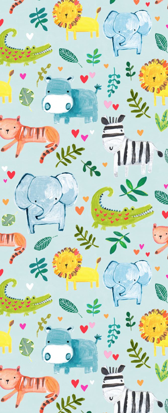 BLUE BABY ANIMALS TISSUE PAPER