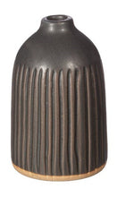 GROOVED BUD VASE BLACK