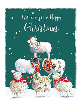 WISHING YOU A HAPPY CHRISTMAS MINI PACK OF CHRISTMAS CARDS