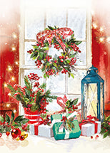 FESTIVE WREATH CHRISTMAS GIFT TAG PACK