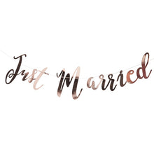 JUST MARRIED BANNER