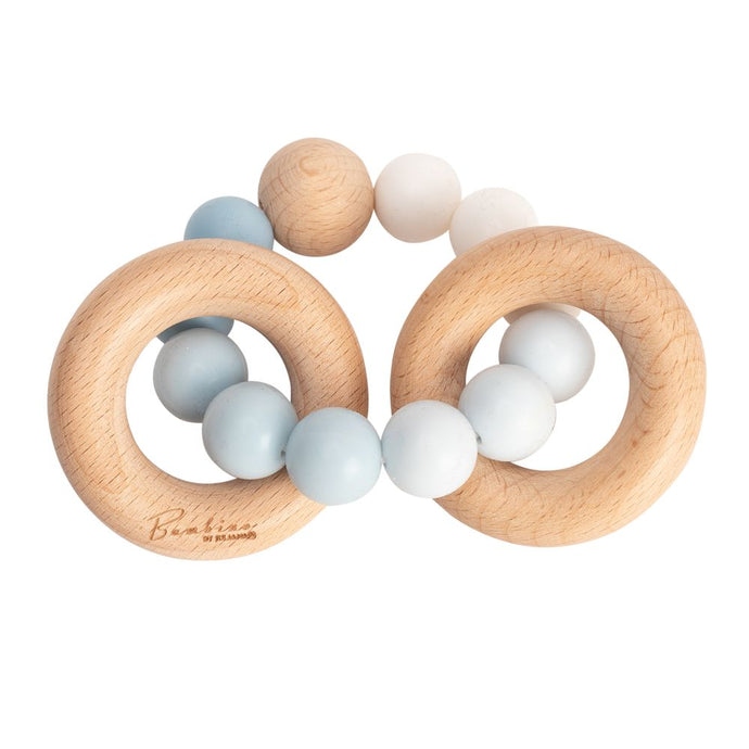 BABY TEETHER BLUE & WOOD