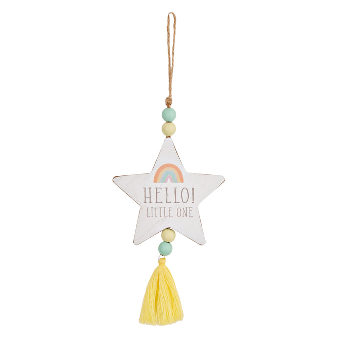 HELLO LITTLE ONE HANGING STAR