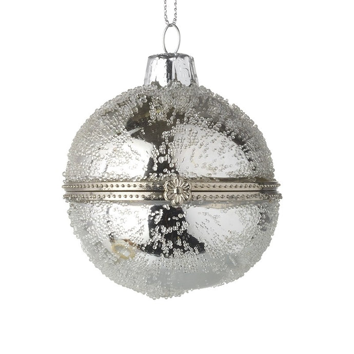 SILVER CASKET BAUBLE