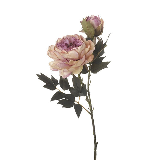 VINTAGE PURPLE PEONY SPRAY