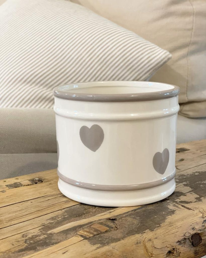 HEART PRINT LARGE POT