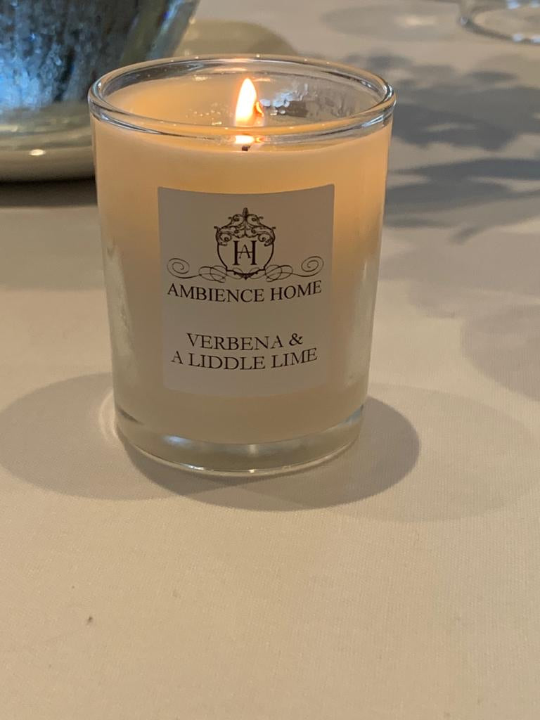 VERBENA &  A LIDDLE LIME CANDLE