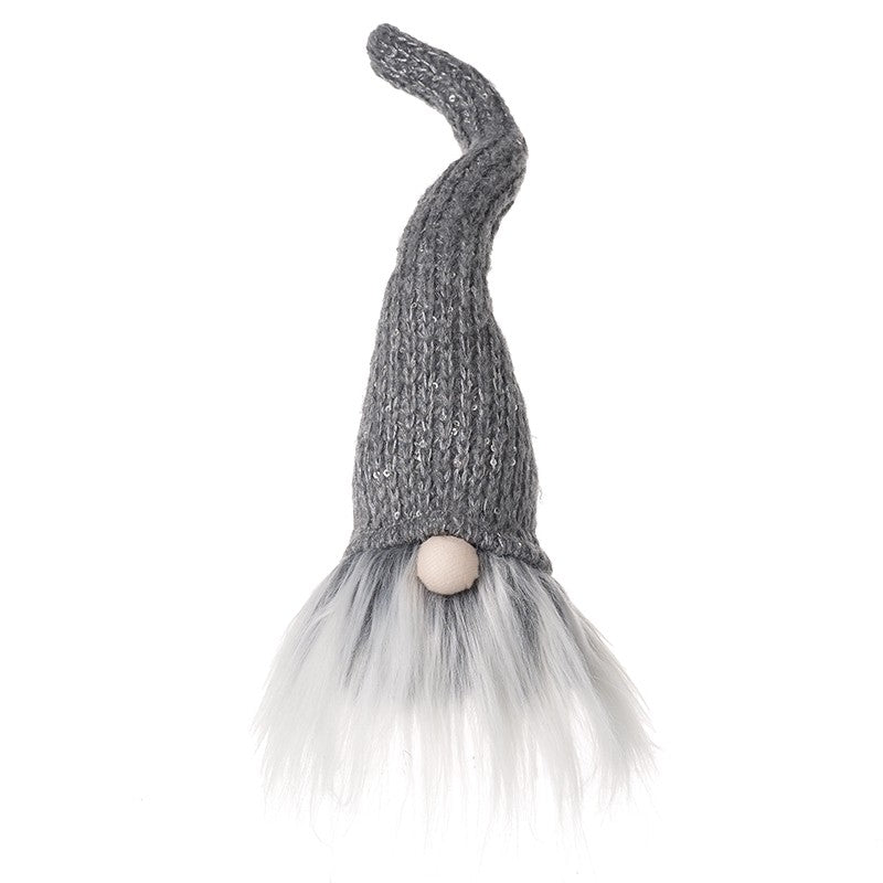 SMALL GREY GONK WITH KNITTED HAT