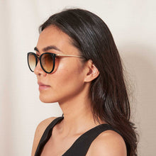 KATIE LOXTON BLACK SANTORINI SUNGLASSES
