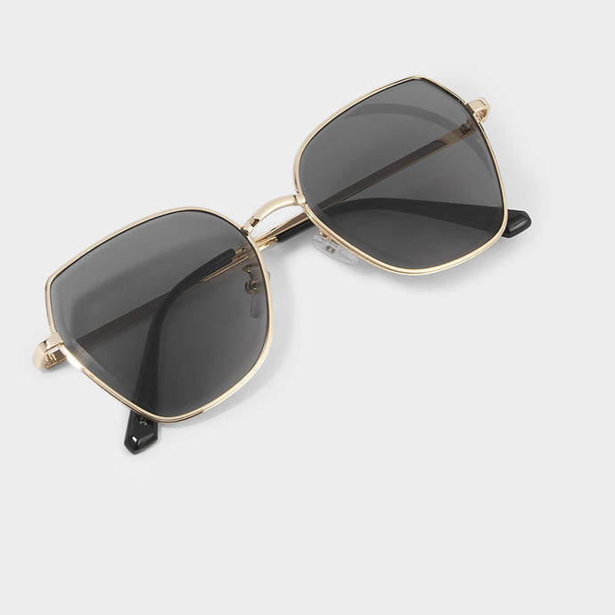KATIE LOXTON GOLD ADELAIDE SUNGLASSES