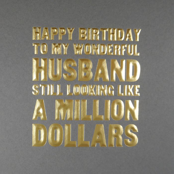 HAPPY BIRTHDAY TO MY WONDERFUL HUSBAND